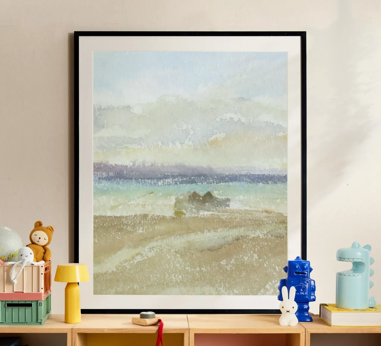 seascape distant poster con telaio in alluminio da Histrol