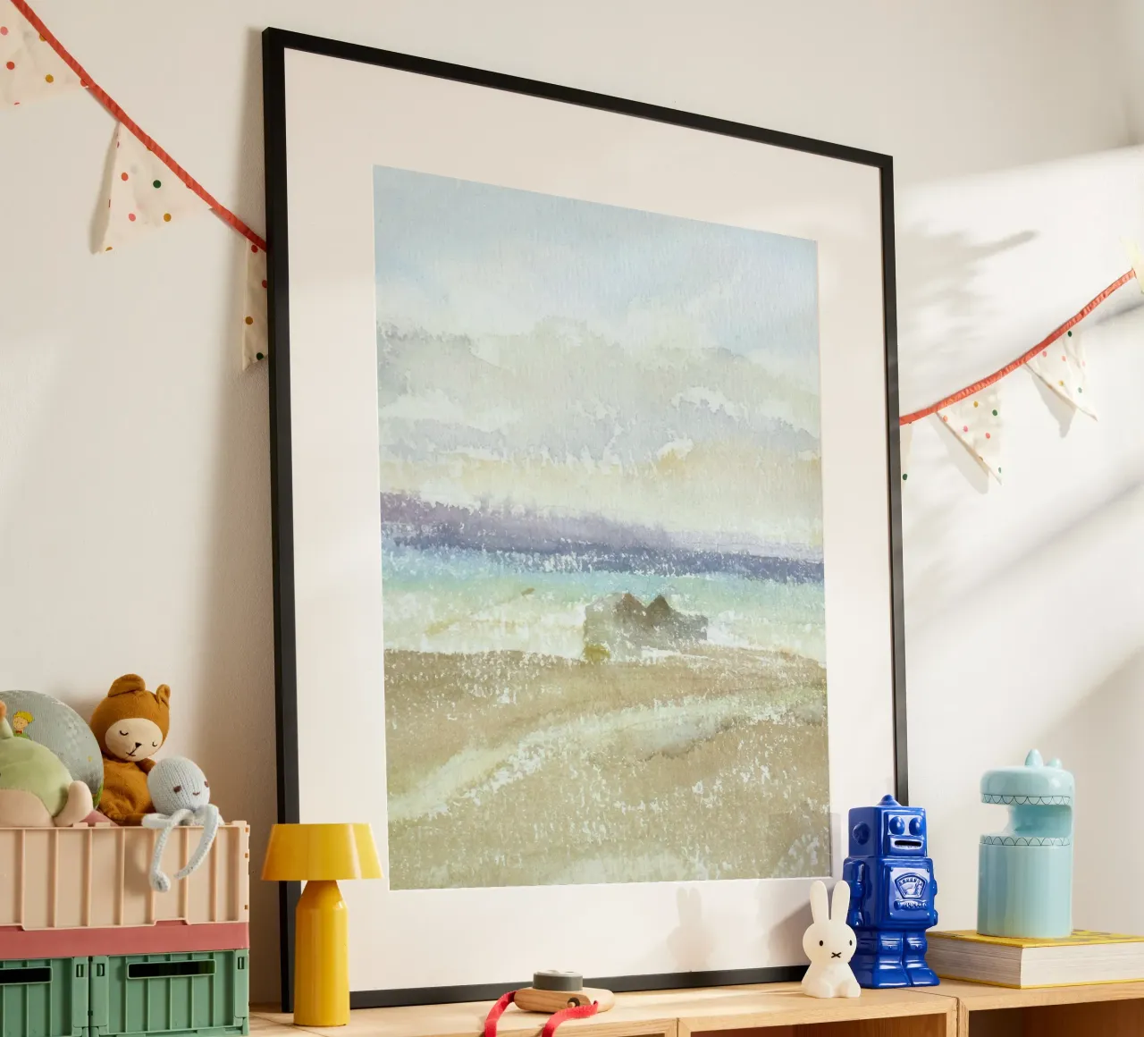 seascape distant poster con telaio in alluminio da Histrol