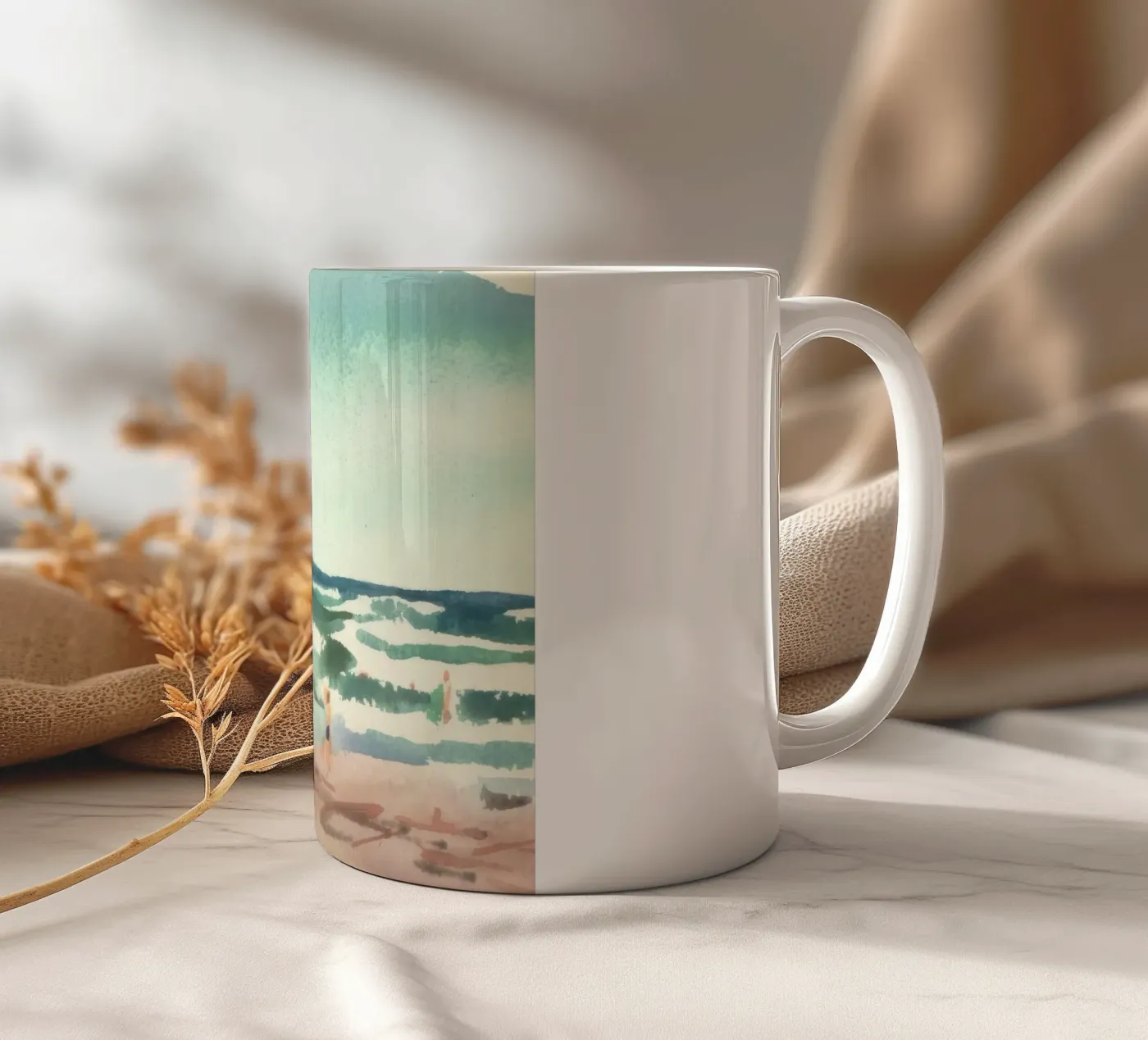 bathing seascape ceramic mug by Histrol
