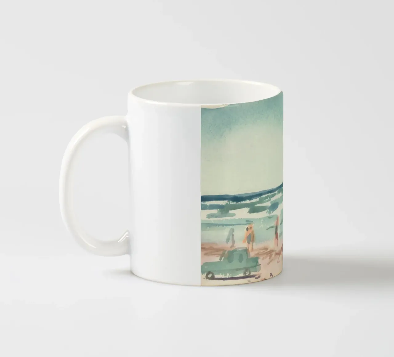 bathing seascape tazza in ceramica da Histrol