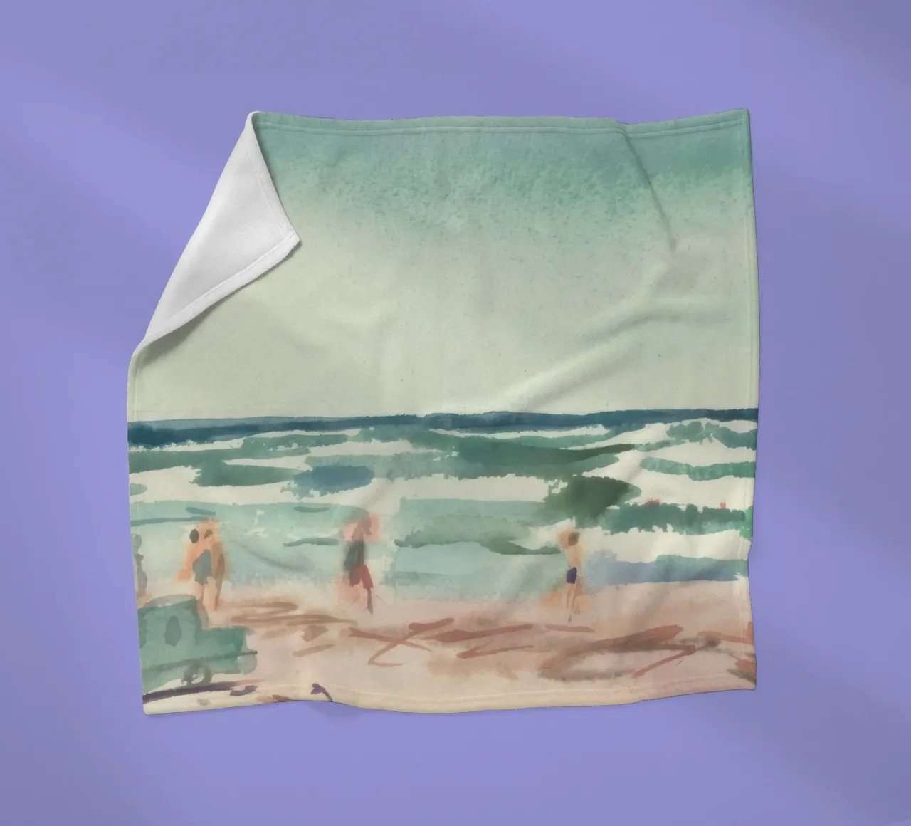 bathing seascape coperta in pile da Histrol