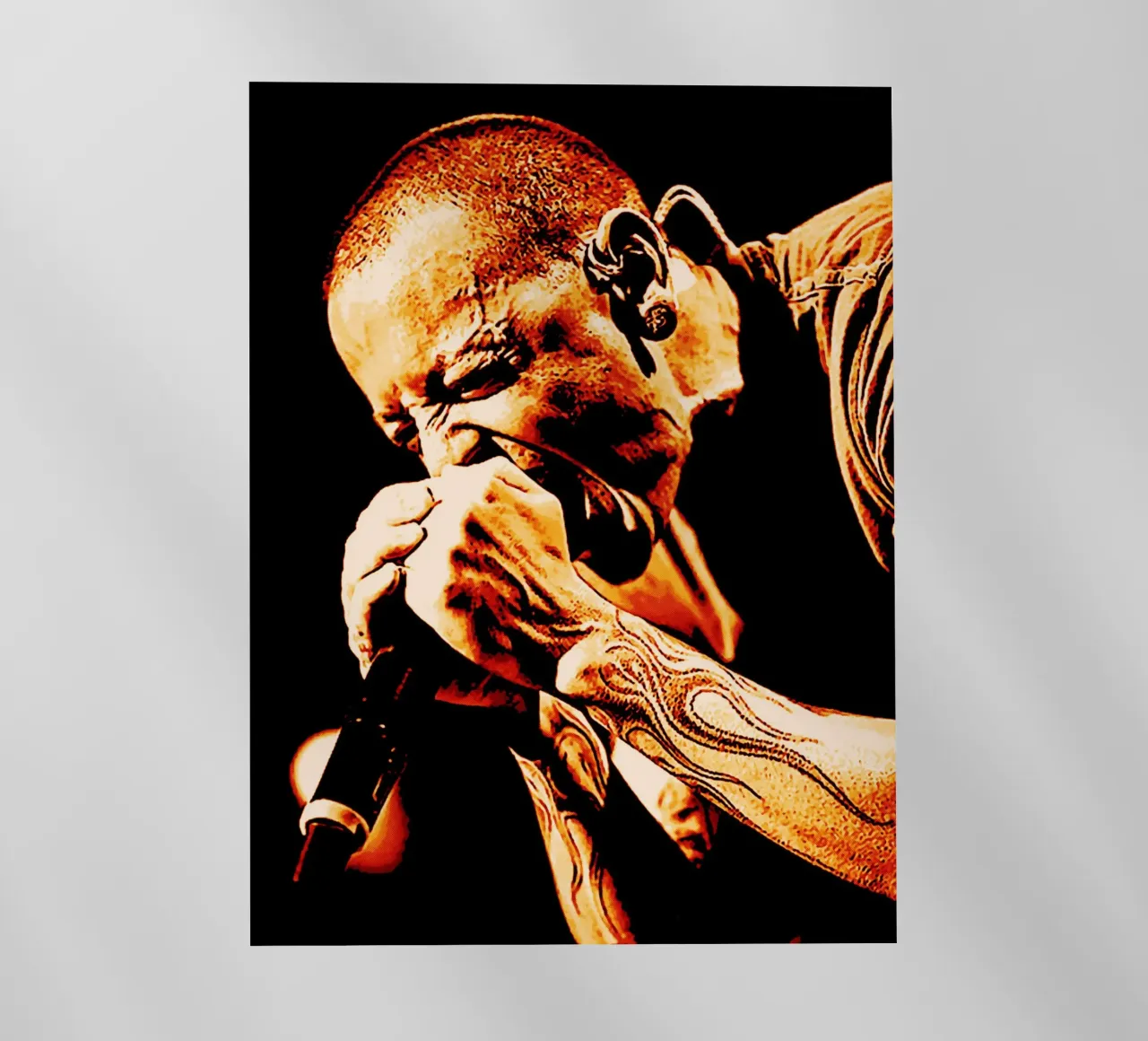 2 urla chester bennington art pellicola backlit da music soul