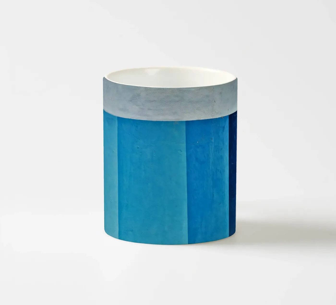 horizontal sections geometric ceramic mug by Histrol