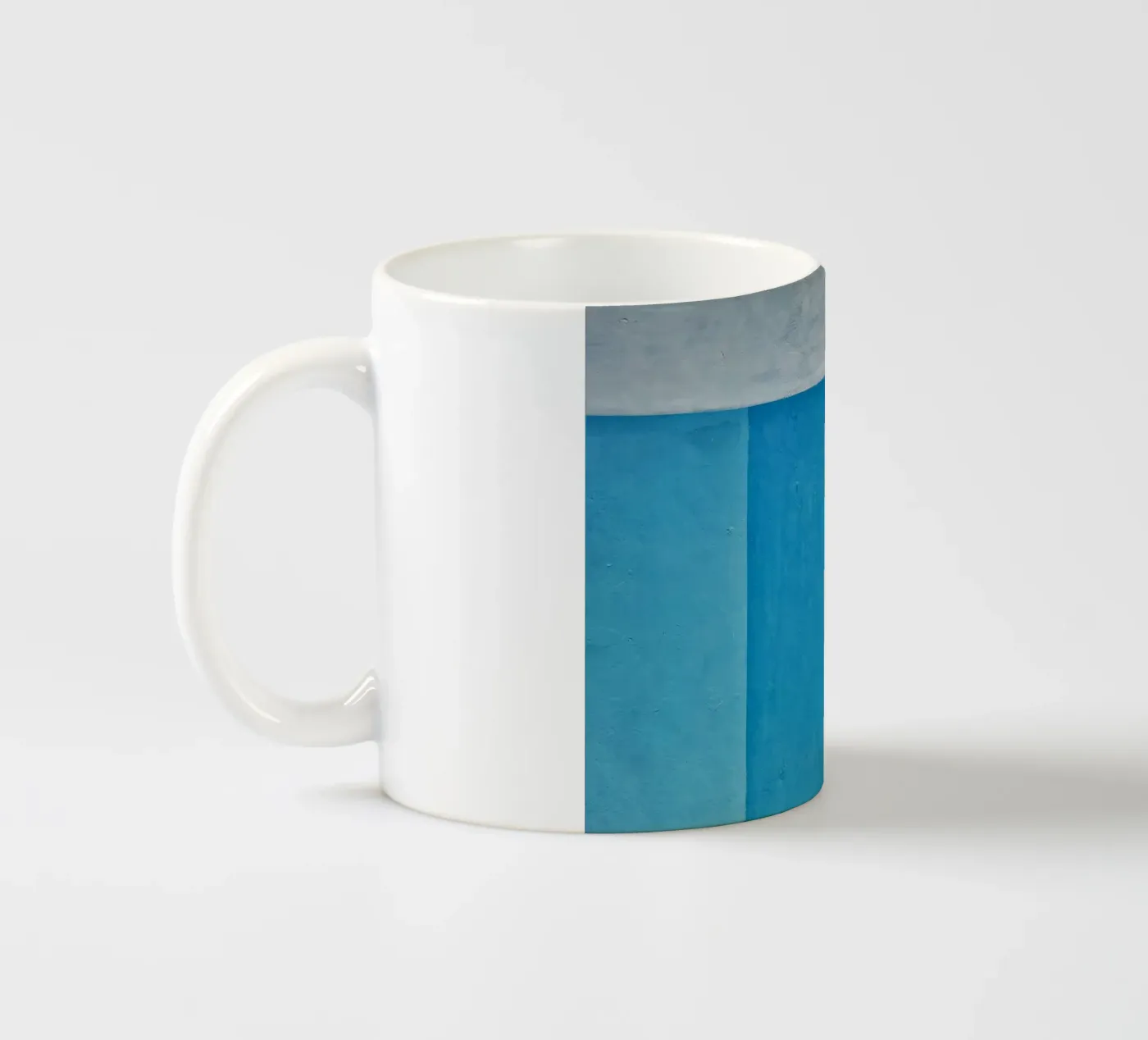 horizontal sections geometric ceramic mug by Histrol