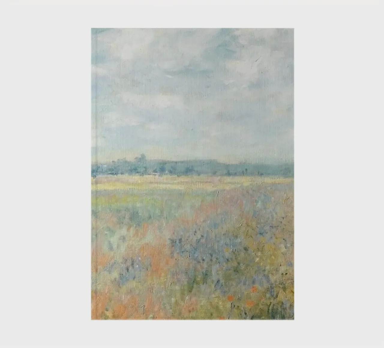 cloudy sky wildflowers notebook by prindy