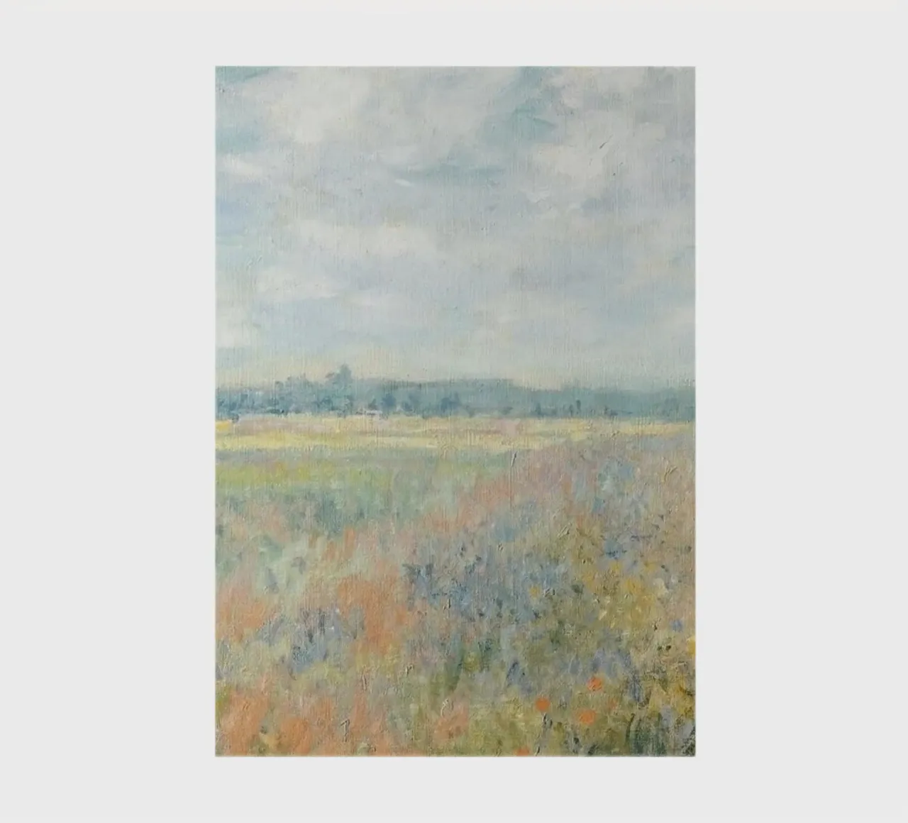 cloudy sky wildflowers notebook by prindy