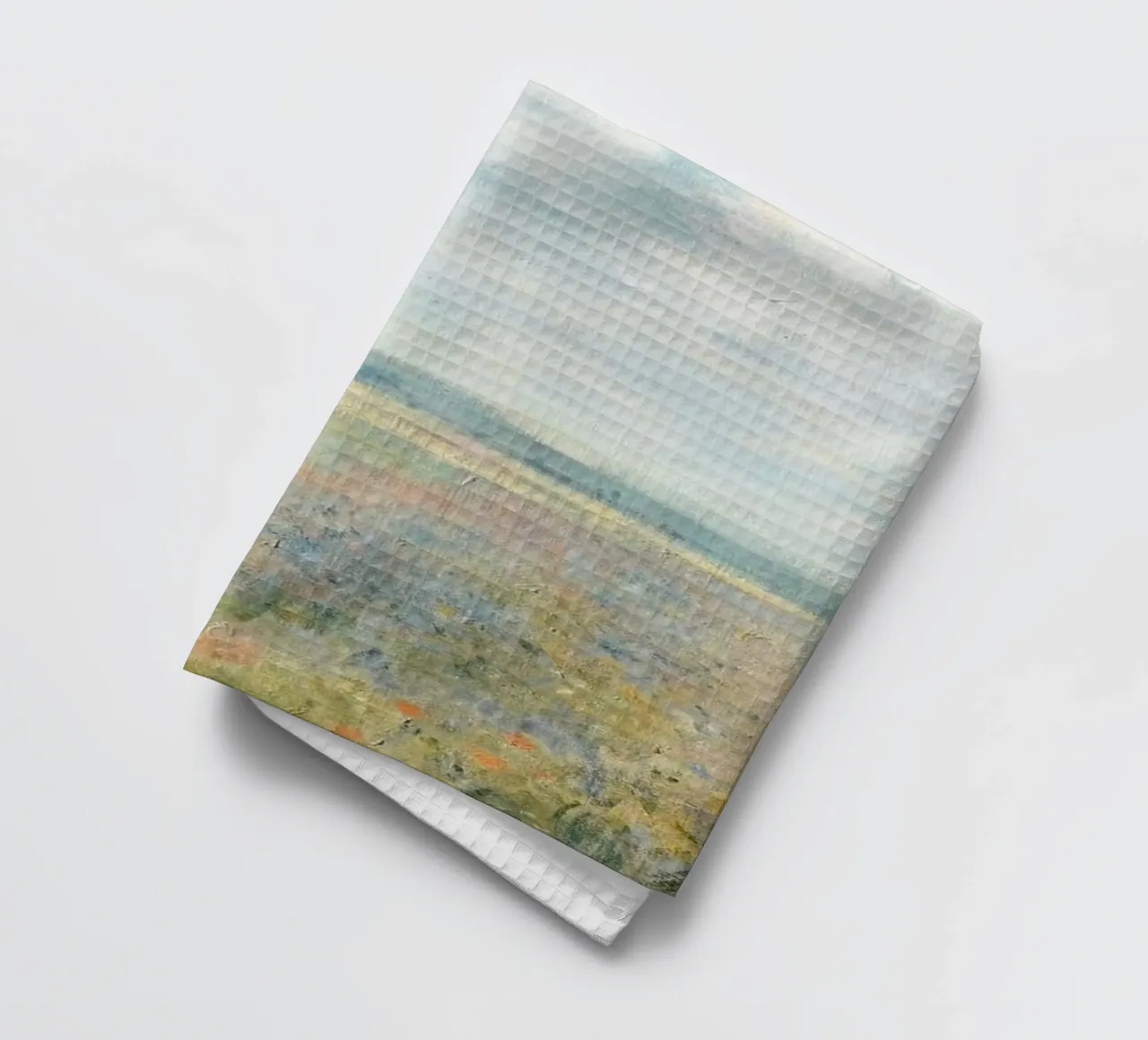 cloudy sky wildflowers canovaccio da cucina da prindy
