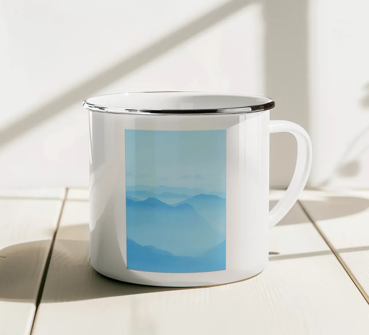 hills landscape tazza in smalto da prindy