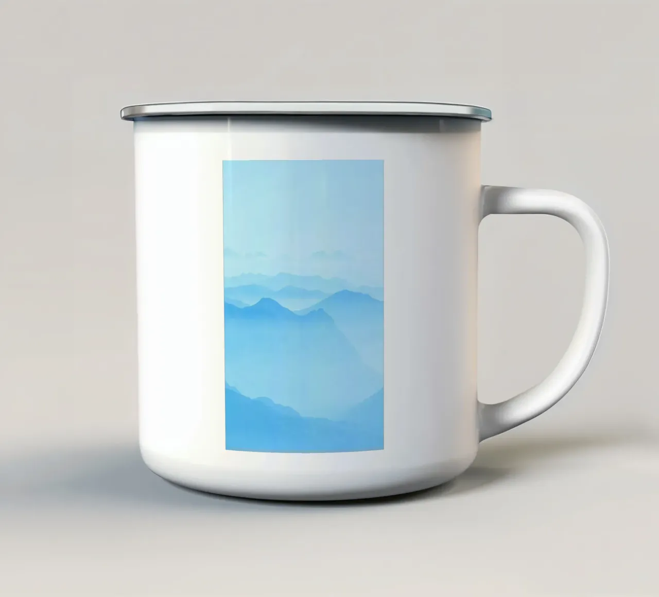 hills landscape tazza in smalto da prindy