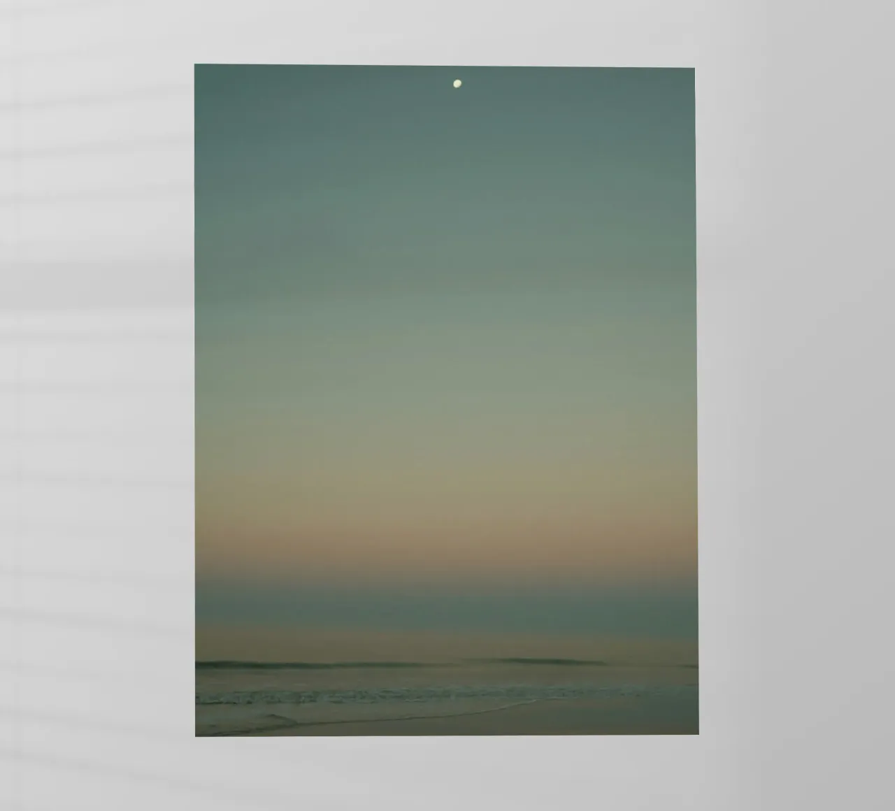 moon beach sea pellicola backlit da Histrol