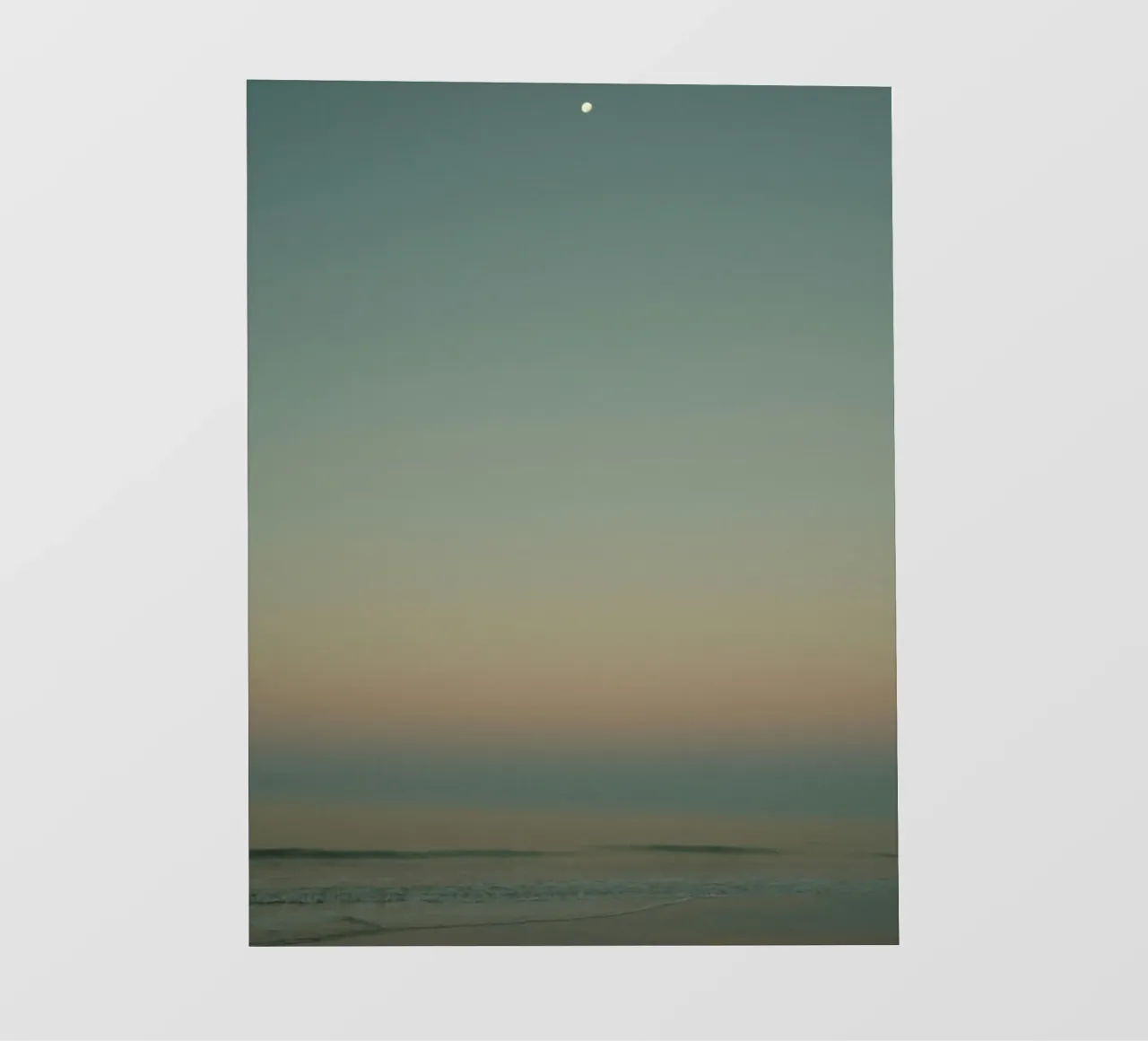 moon beach sea pellicola backlit da Histrol
