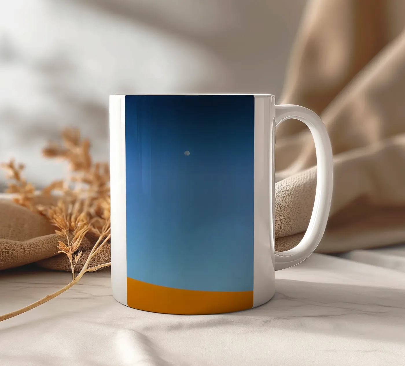 natural empty ceramic mug by prindy
