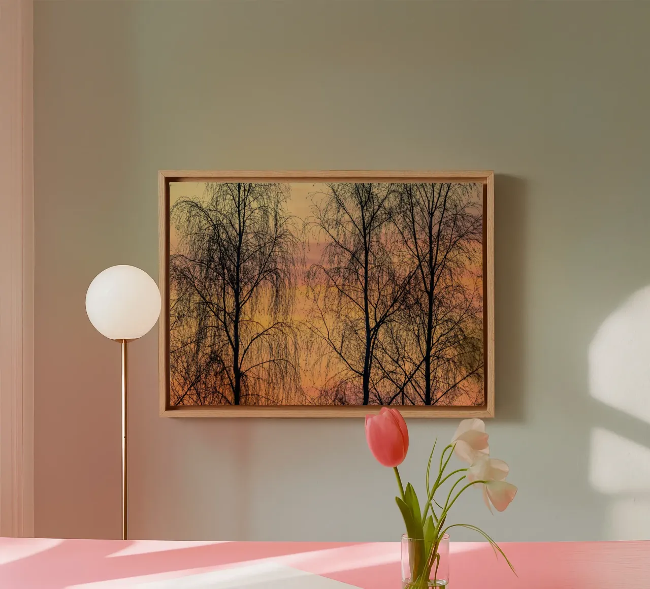 sky dusk twilight tela con Cornice a cassetta da Histrol