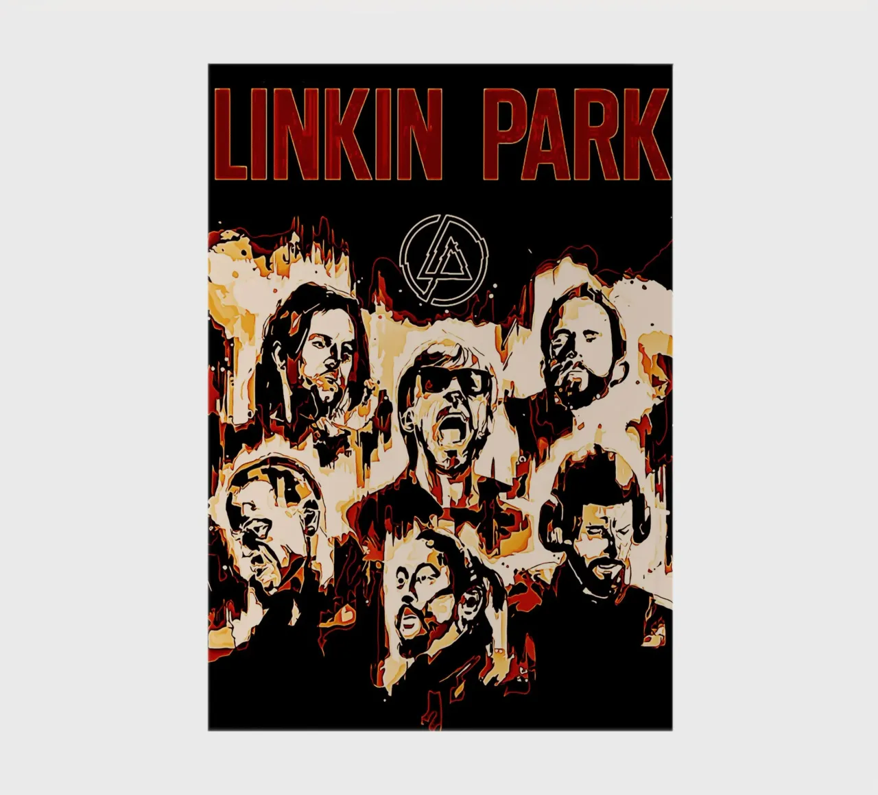 1 likin park nu metal band art Notizbuch von music soul