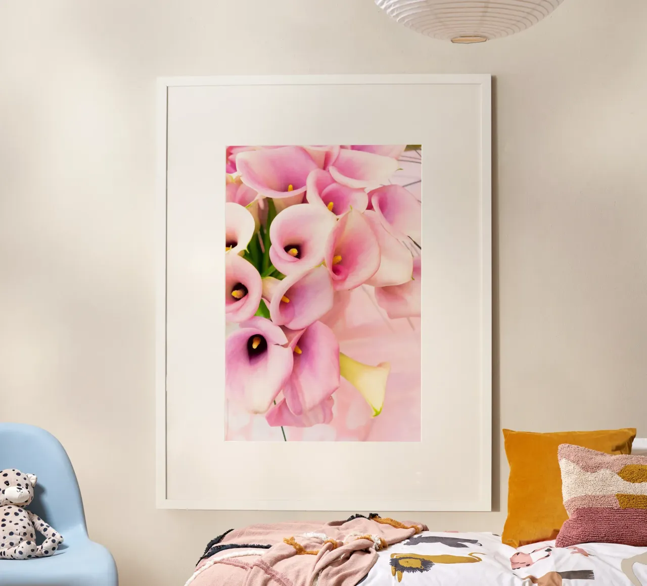 Blush e seta carta hahnemühle da PhotoVibe Decor