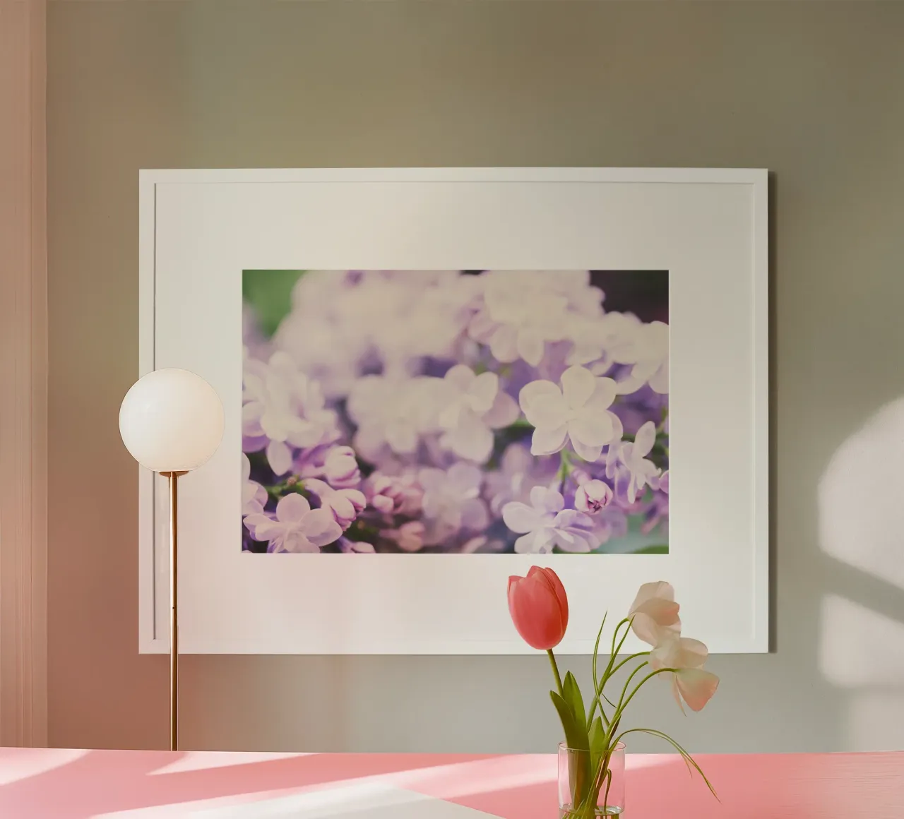 Blush e seta carta hahnemühle da PhotoVibe Decor