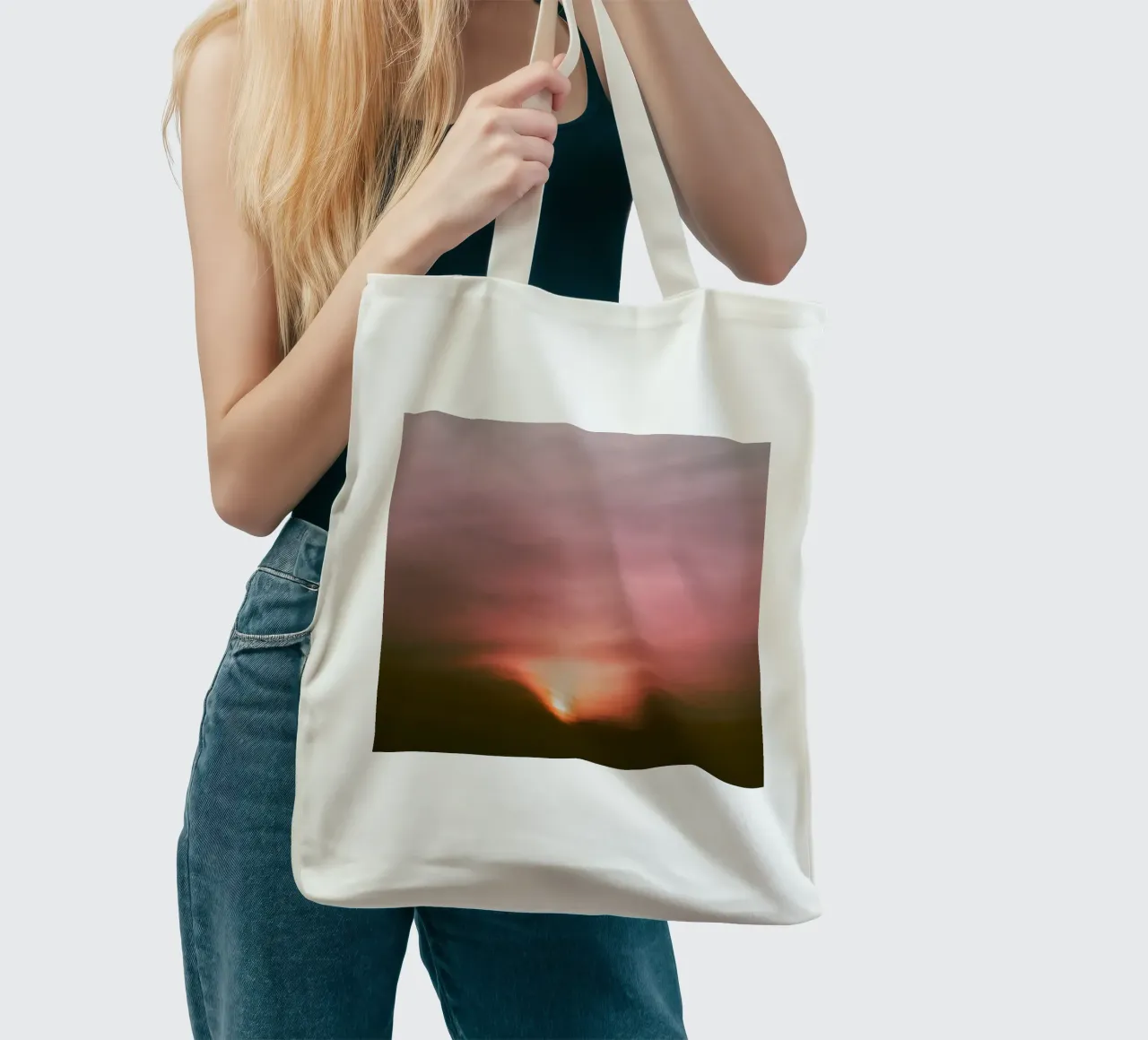 gradient light borsa in juta da twillight