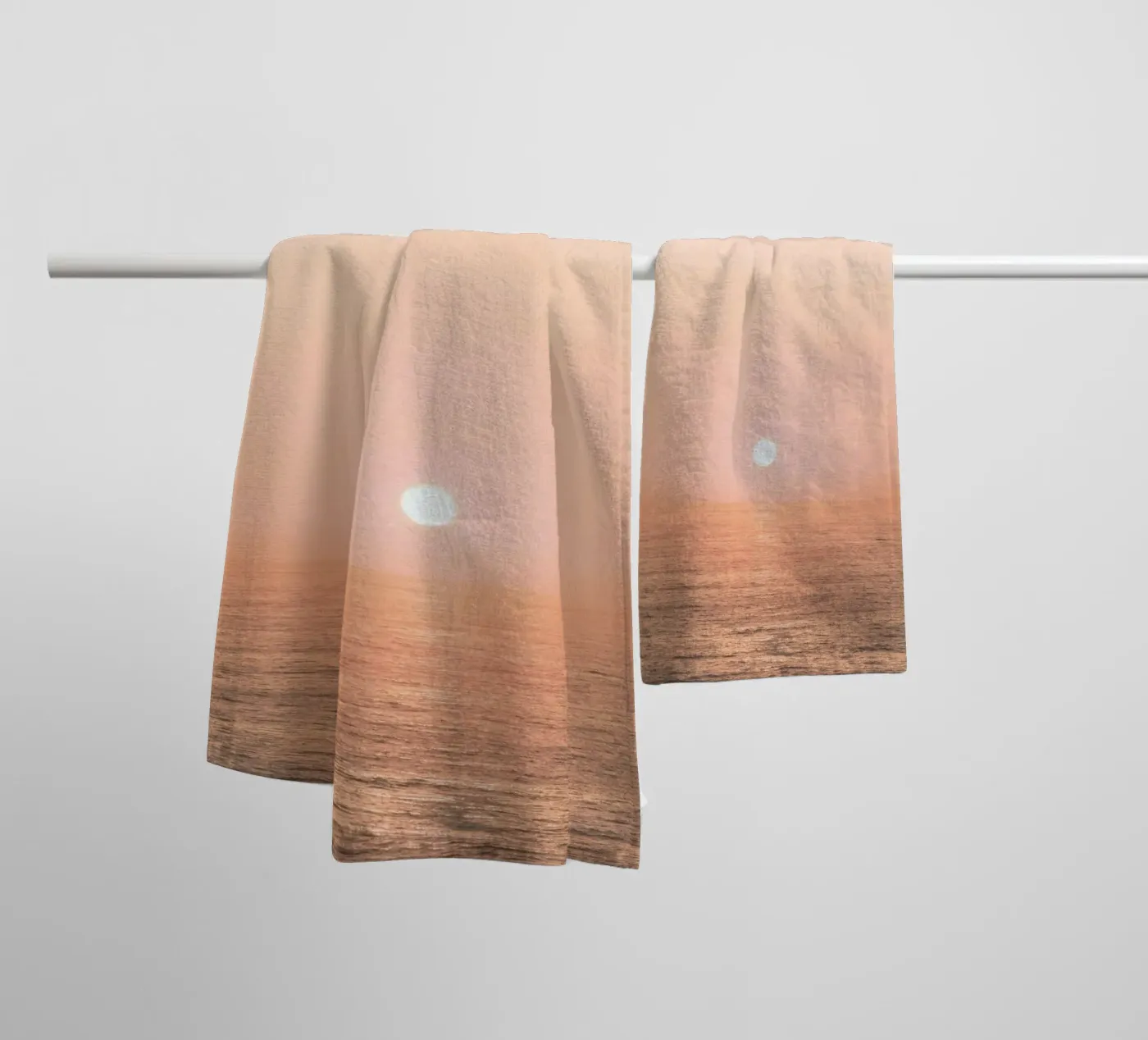 tranquil waves towel by twillight