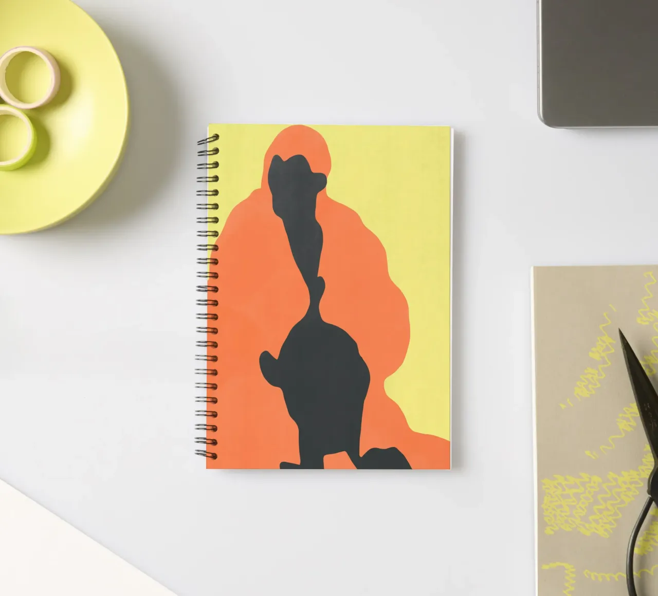 Minimal figure 05 spiral notebook by Little Dean