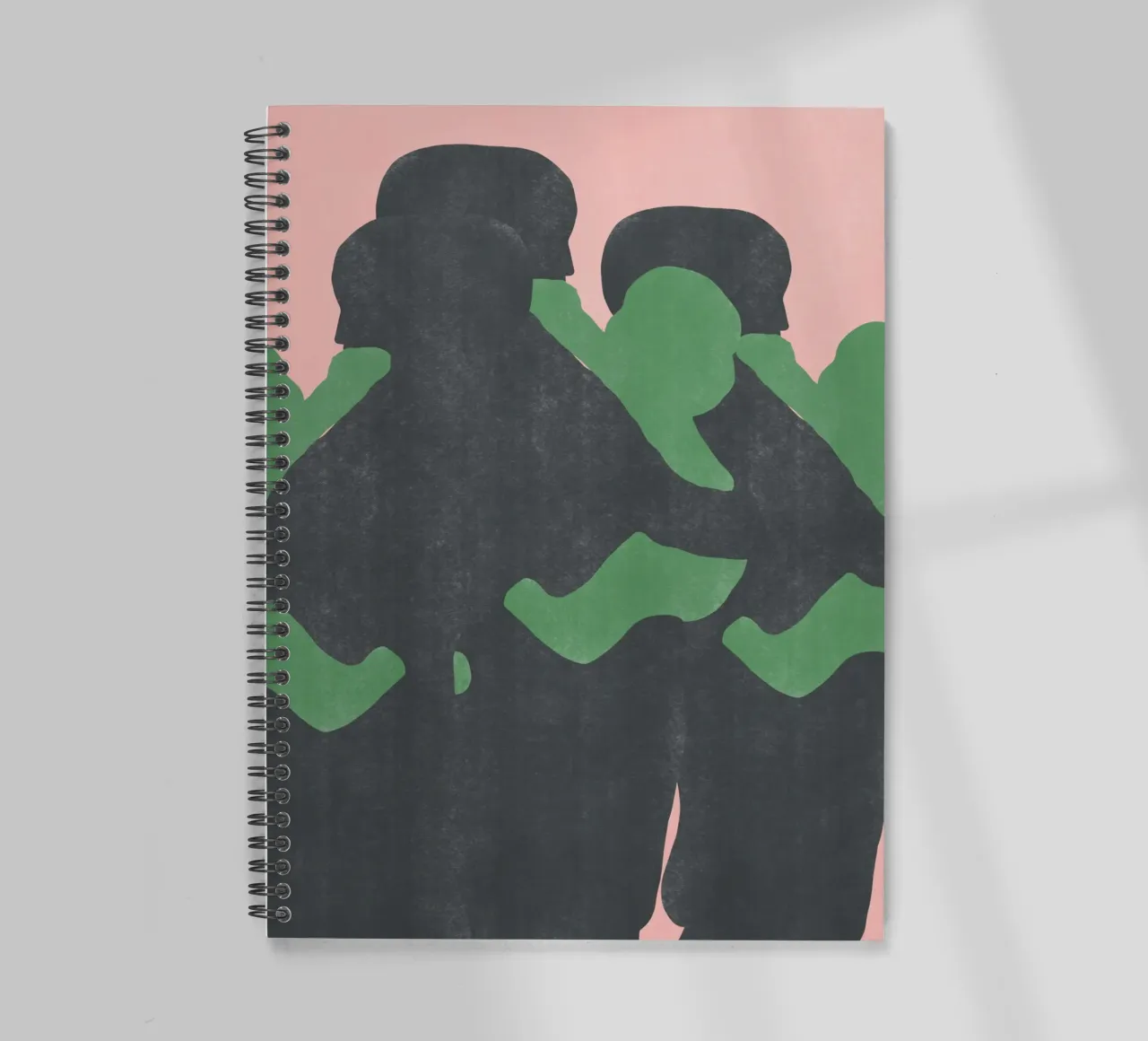 Minimal figure 08 spiral notebook by Little Dean