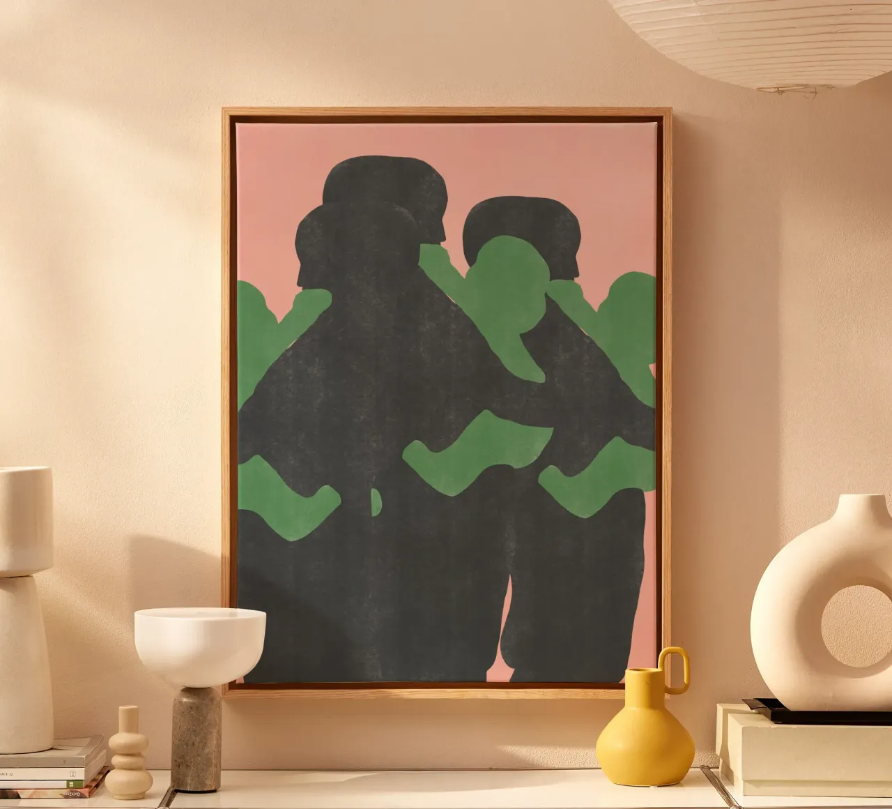 Minimal figure 08 canvas by Little Dean