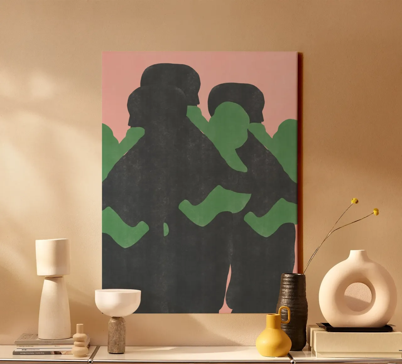 Minimal figure 08 canvas by Little Dean