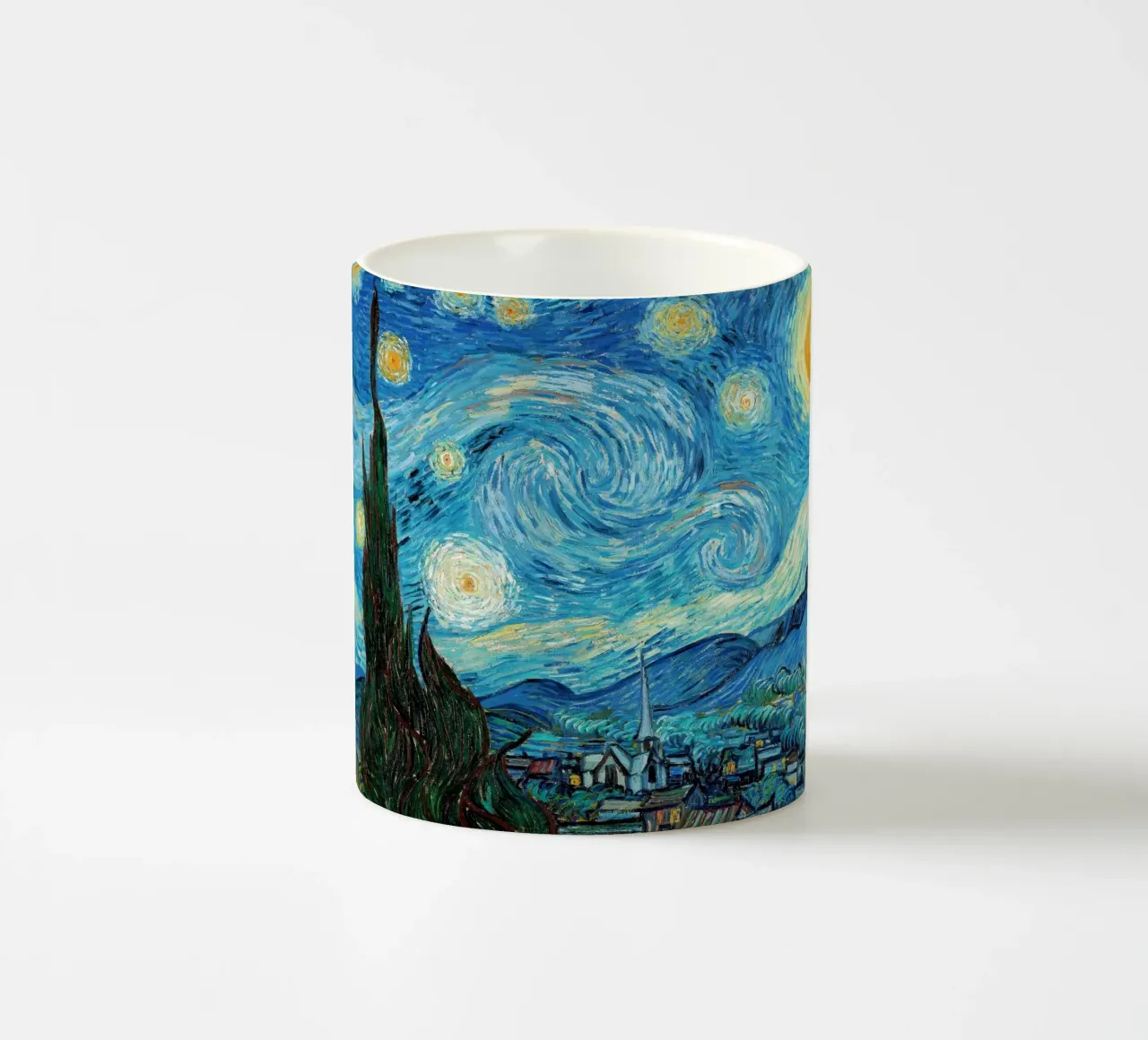Nuit étoilée, 1889 - Affiche de Vincent van Gogh mug en céramique de Sylviepaint