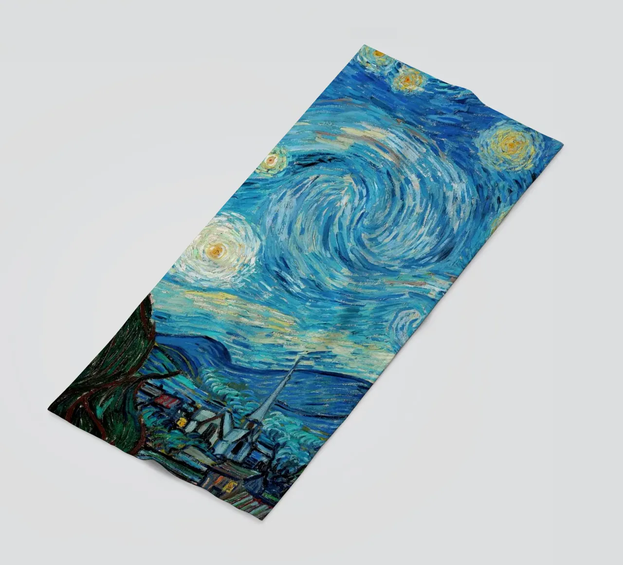 Starry Night, 1889 - Vincent van Gogh Poster beach towel by Sylviepaint