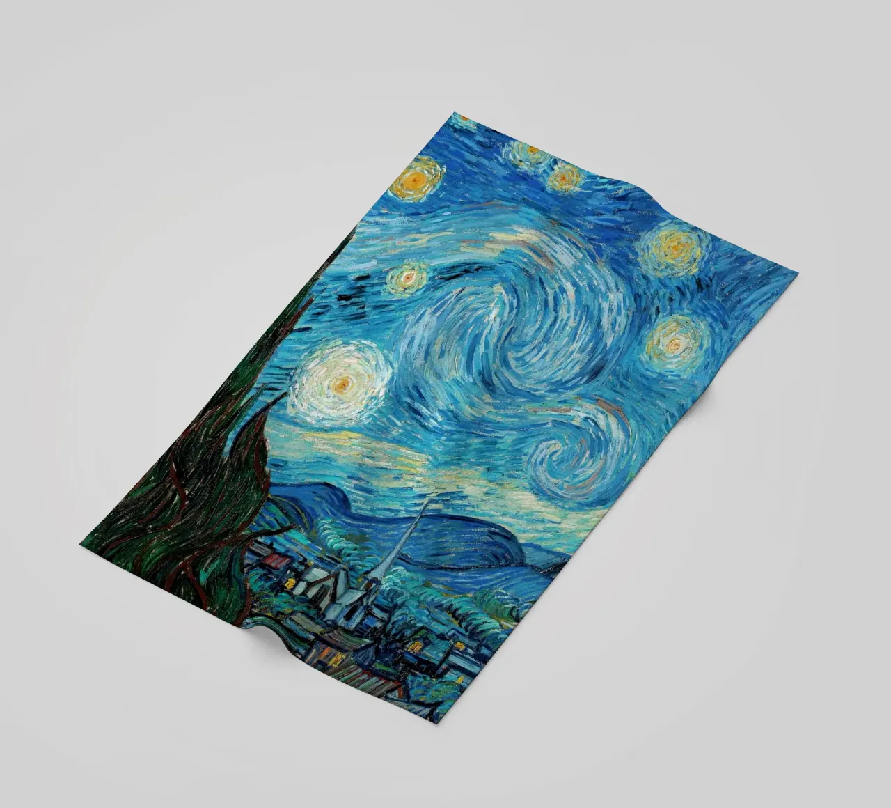 Starry Night, 1889 - Vincent van Gogh Poster beach towel by Sylviepaint
