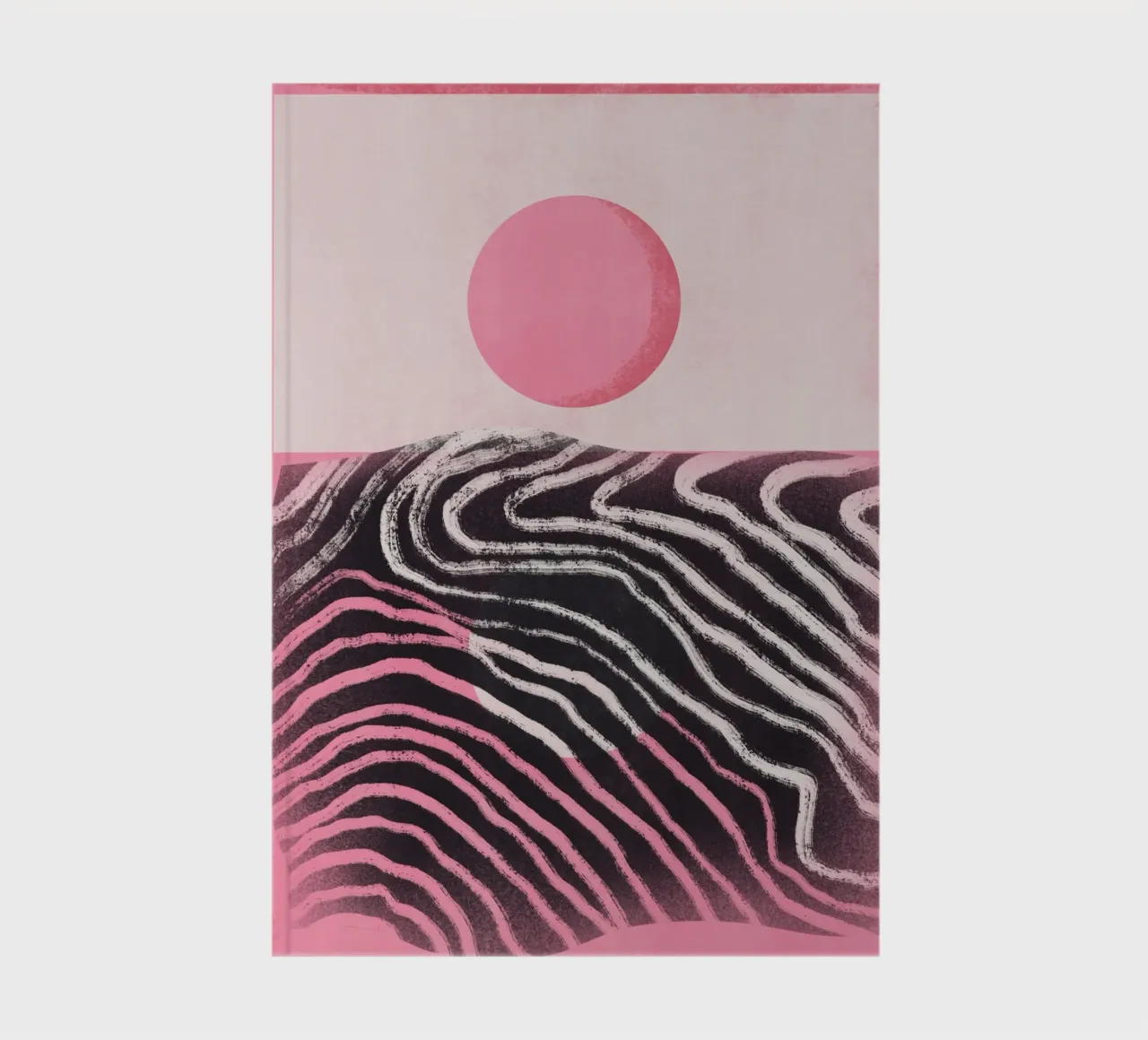 Horizon pink notebook by Little Dean