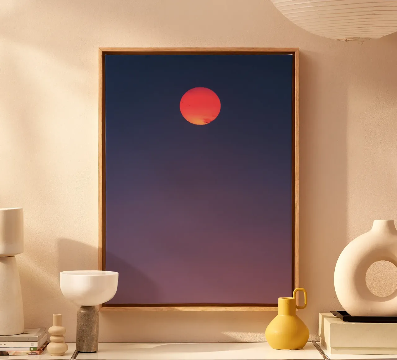 tranquility space tela con Cornice a cassetta da twillight