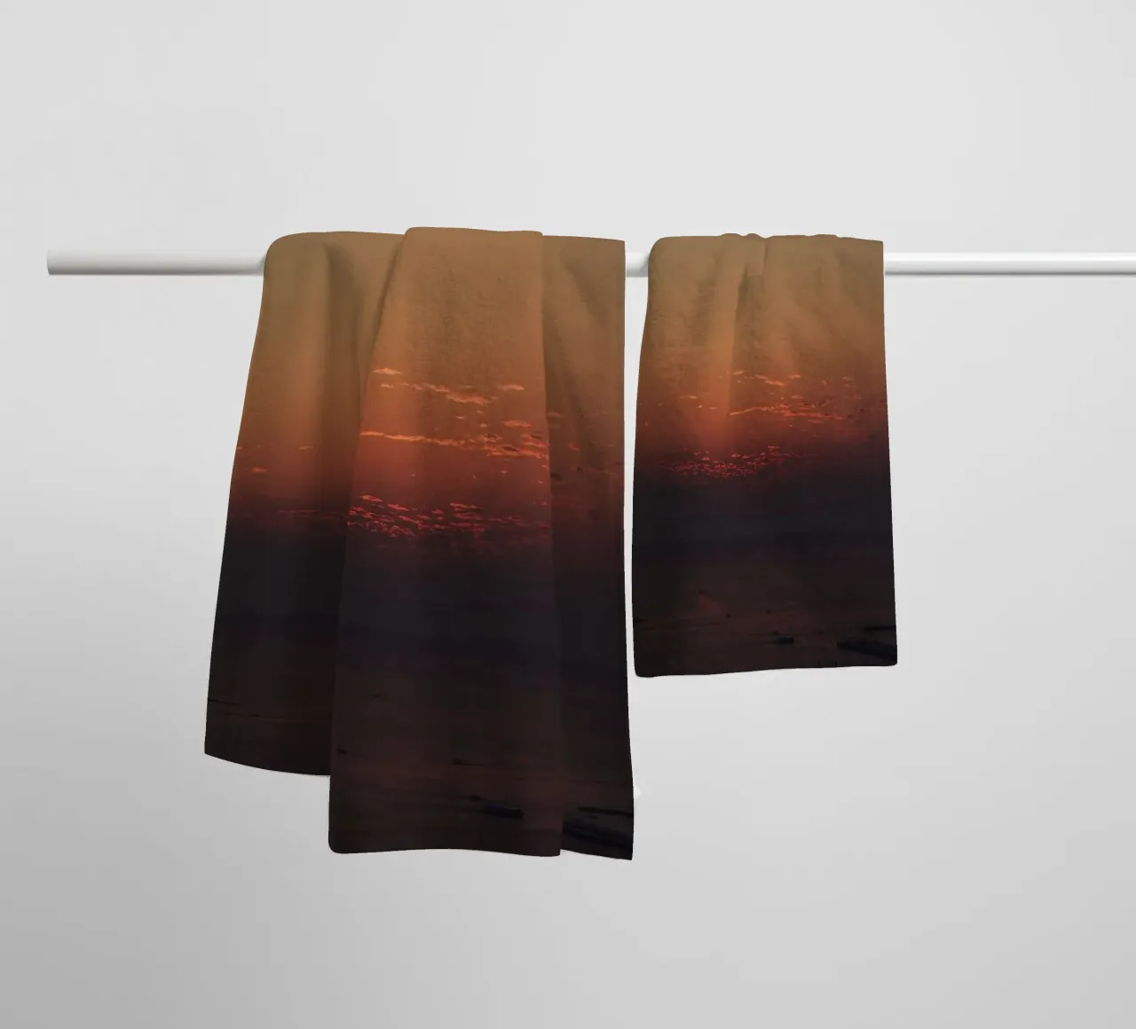 gradient sky scenic asciugamano da bagno da twillight