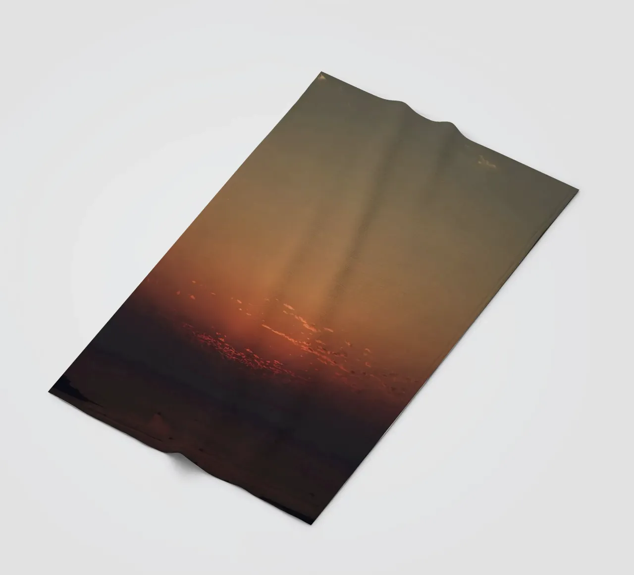 gradient sky scenic coperta in pile da twillight