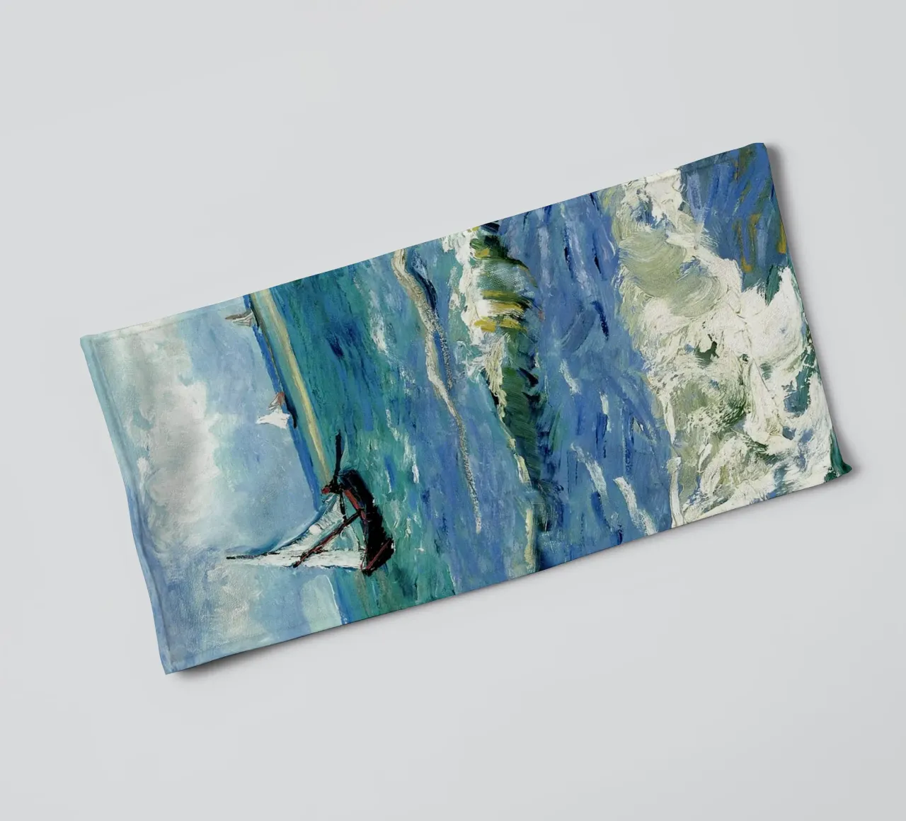 The sea - Vincent van Gogh towel by Sylviepaint
