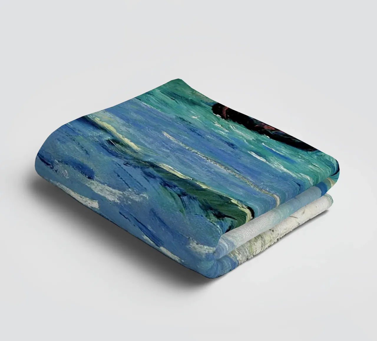 The sea - Vincent van Gogh towel by Sylviepaint