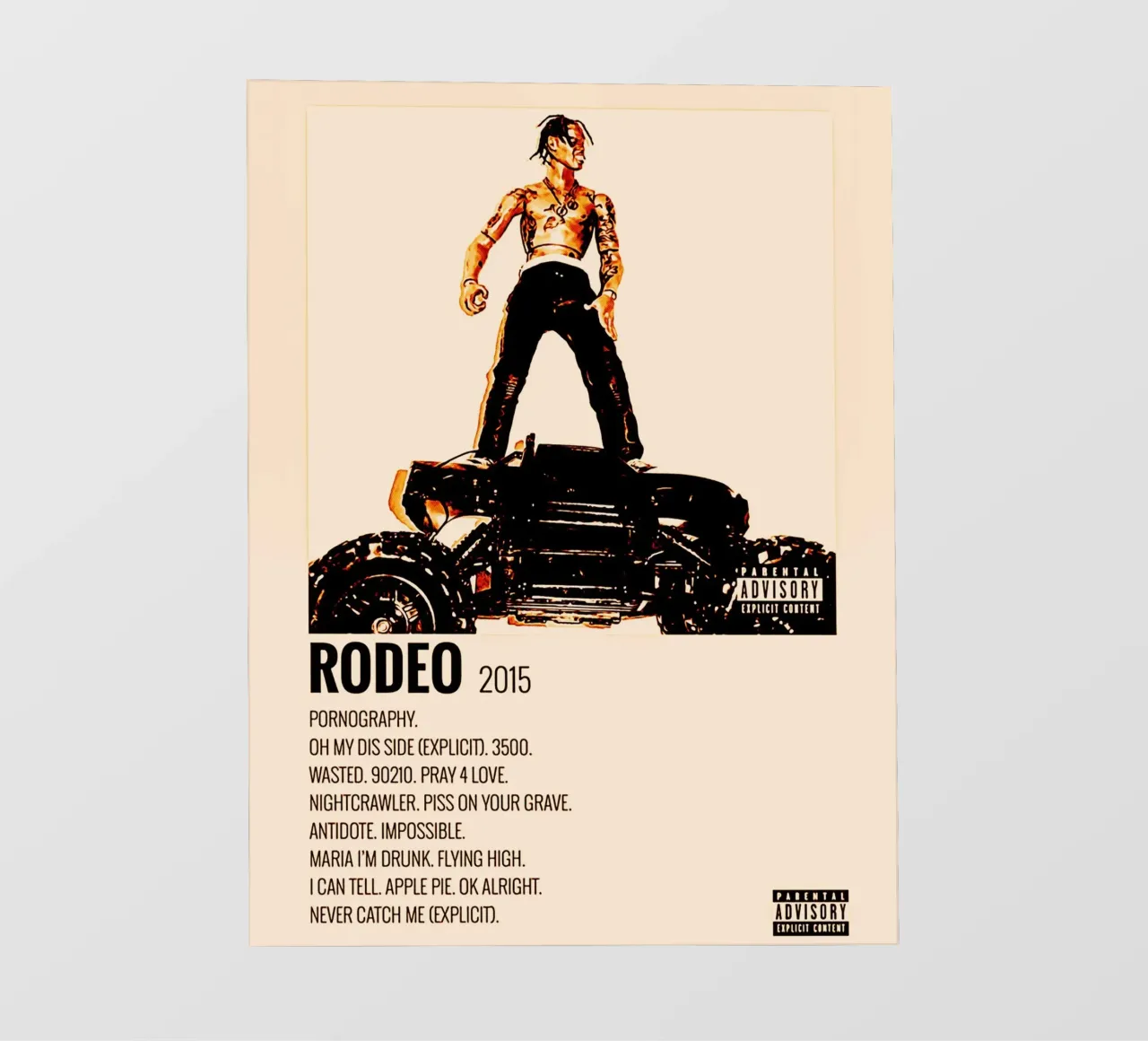 travis scott rapper arte pellicola backlit da music soul
