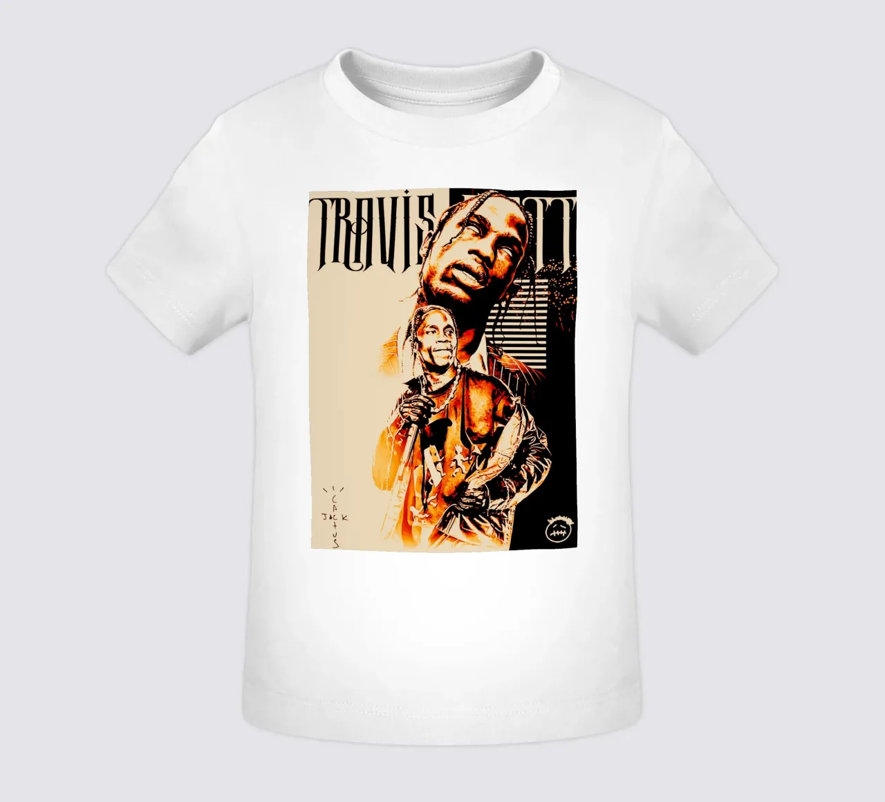 travis scott rapper arte maglietta neonato da music soul