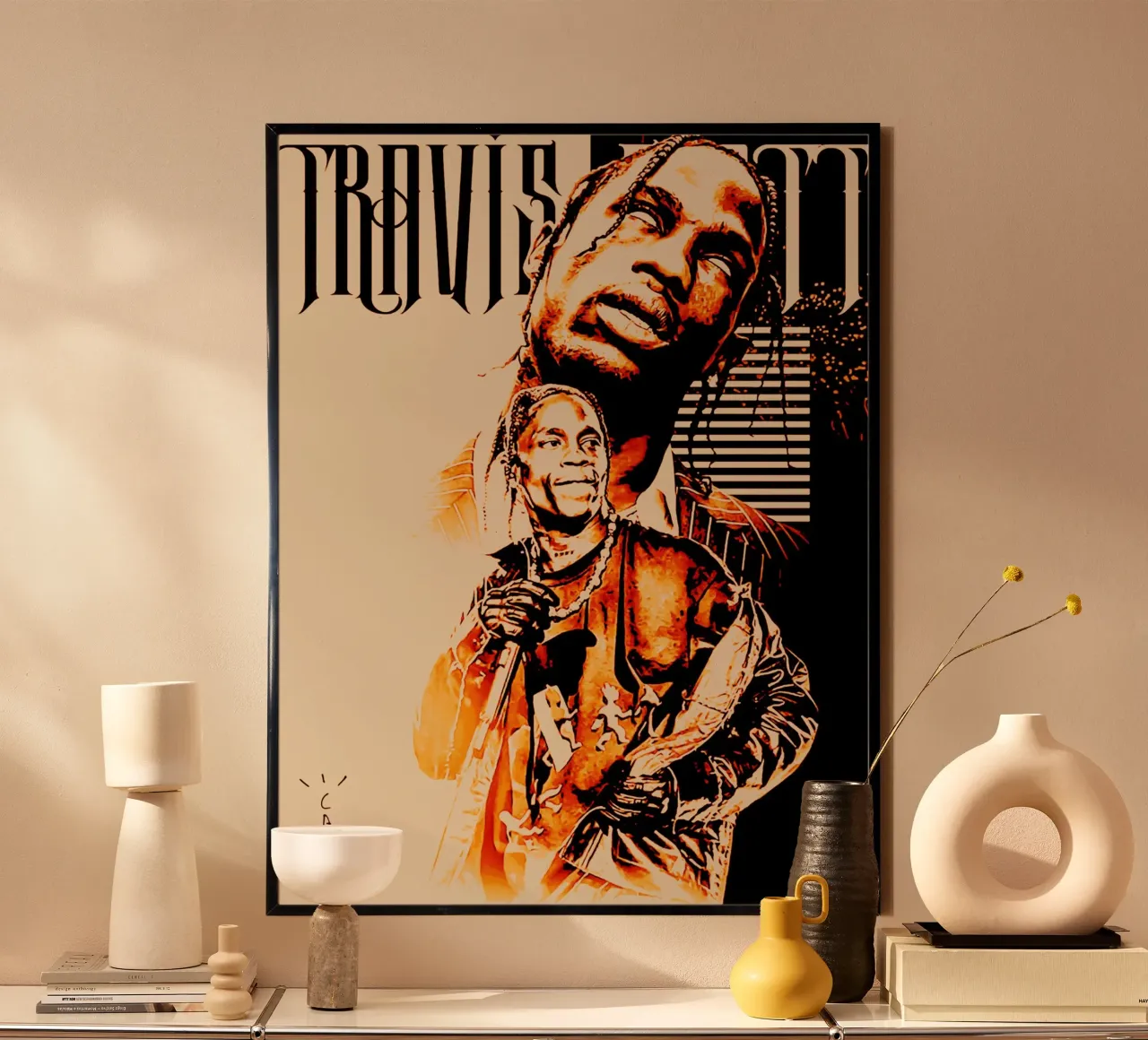travis scott rapper kunst Poster von music soul