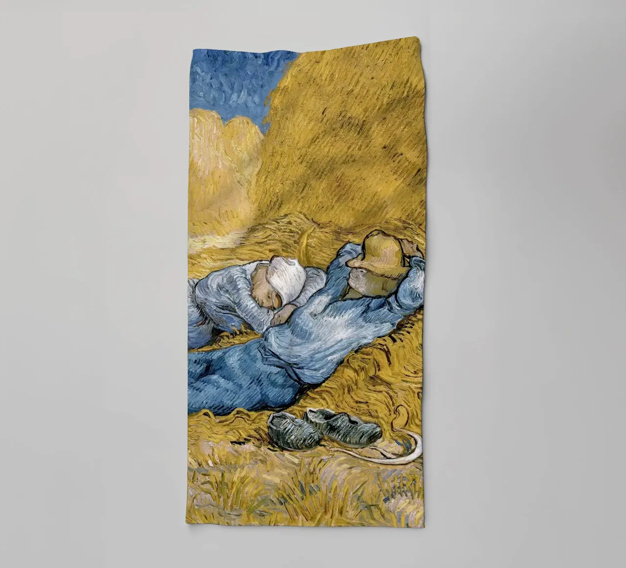The Siesta - Vincent van Gogh towel by Sylviepaint