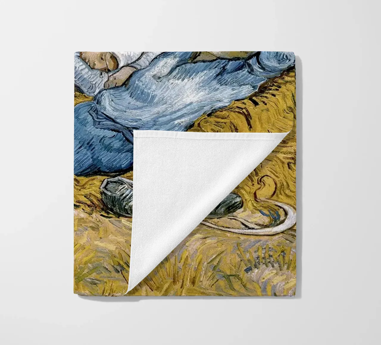 The Siesta - Vincent van Gogh strandhanddoek van Sylviepaint