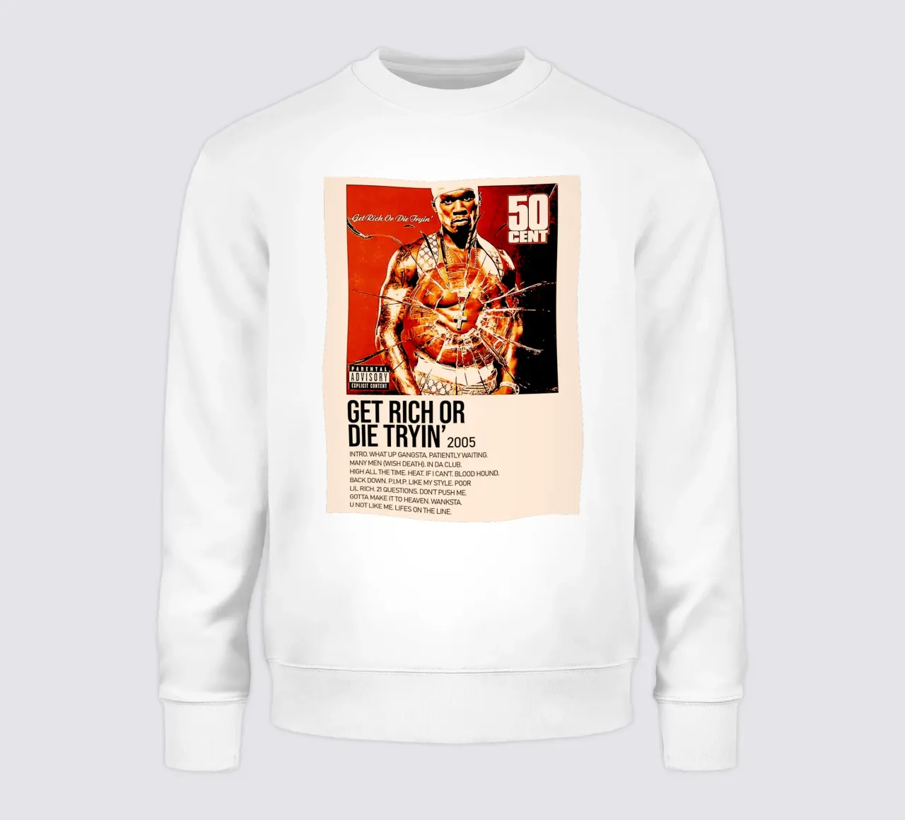 50 cent allbum art felpa da music soul
