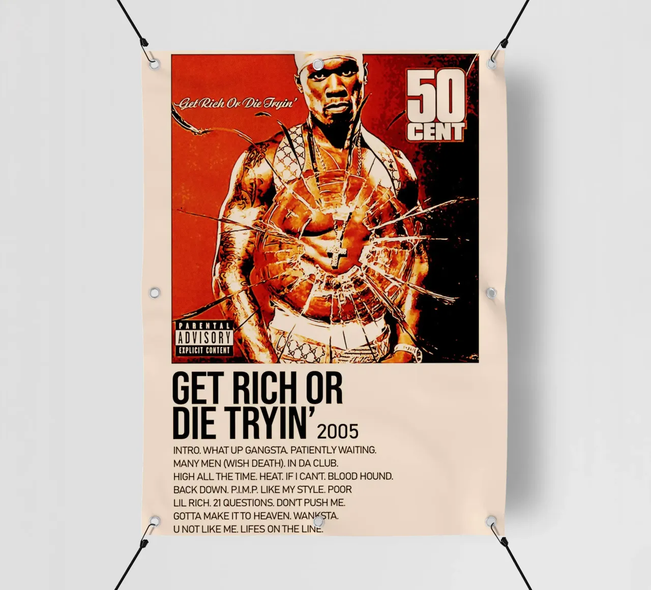 50 cent allbum art telo in pvc da music soul