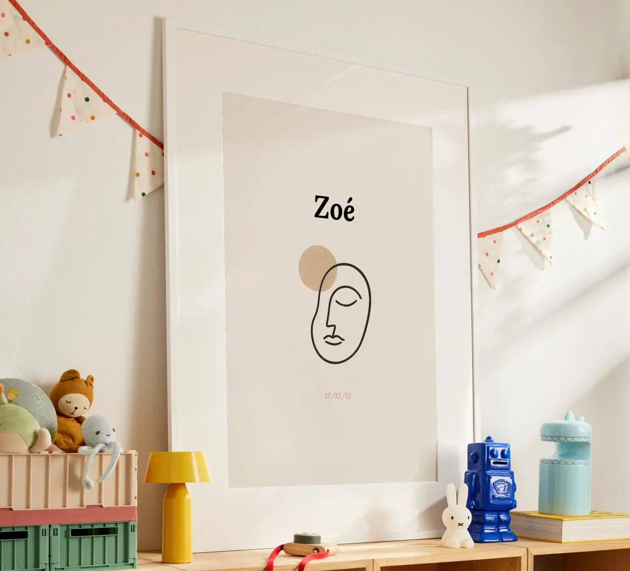 Zoé – Affiche de naissance arty personnalisable poster de So Cute Land - Affiches et posters
