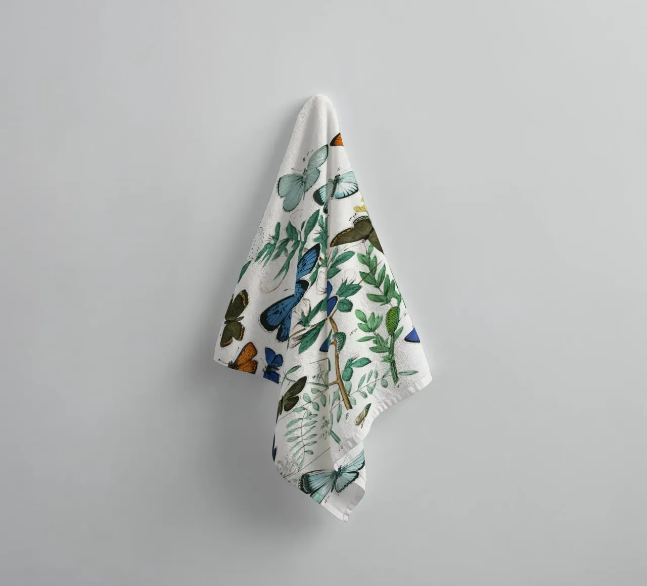 European Butterflies and Moths by William Forsell Kirby towel by Venus Art