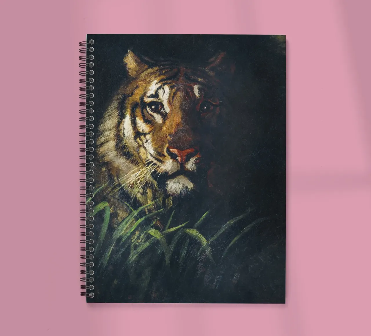 La testa della tigre di Abbott Handerson Thayer diario ad anelli da Venus Art