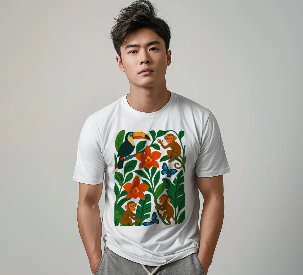 Three Monkeys t-shirt da My Home Private Design