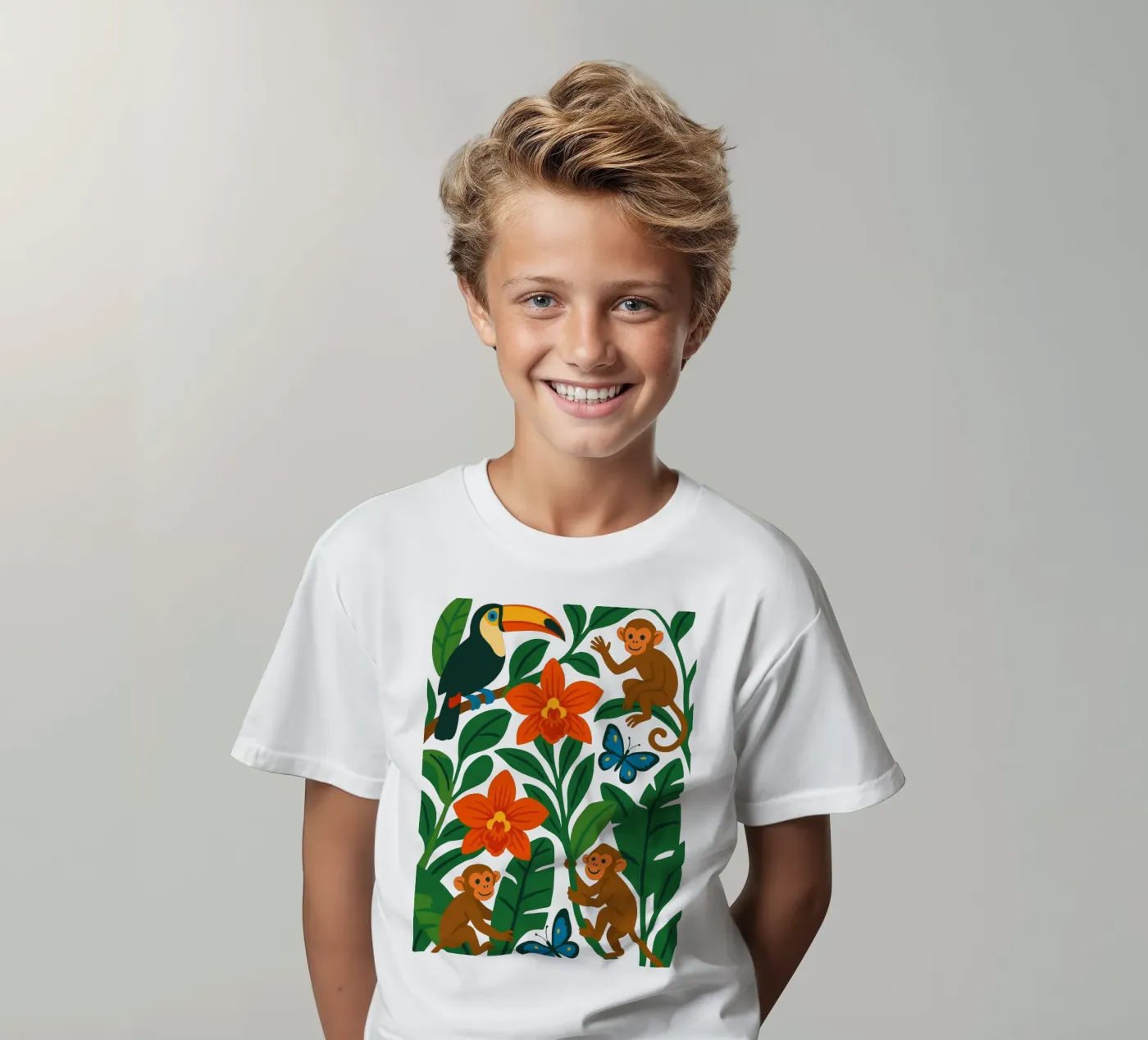 Three Monkeys t-shirt bambini da My Home Private Design