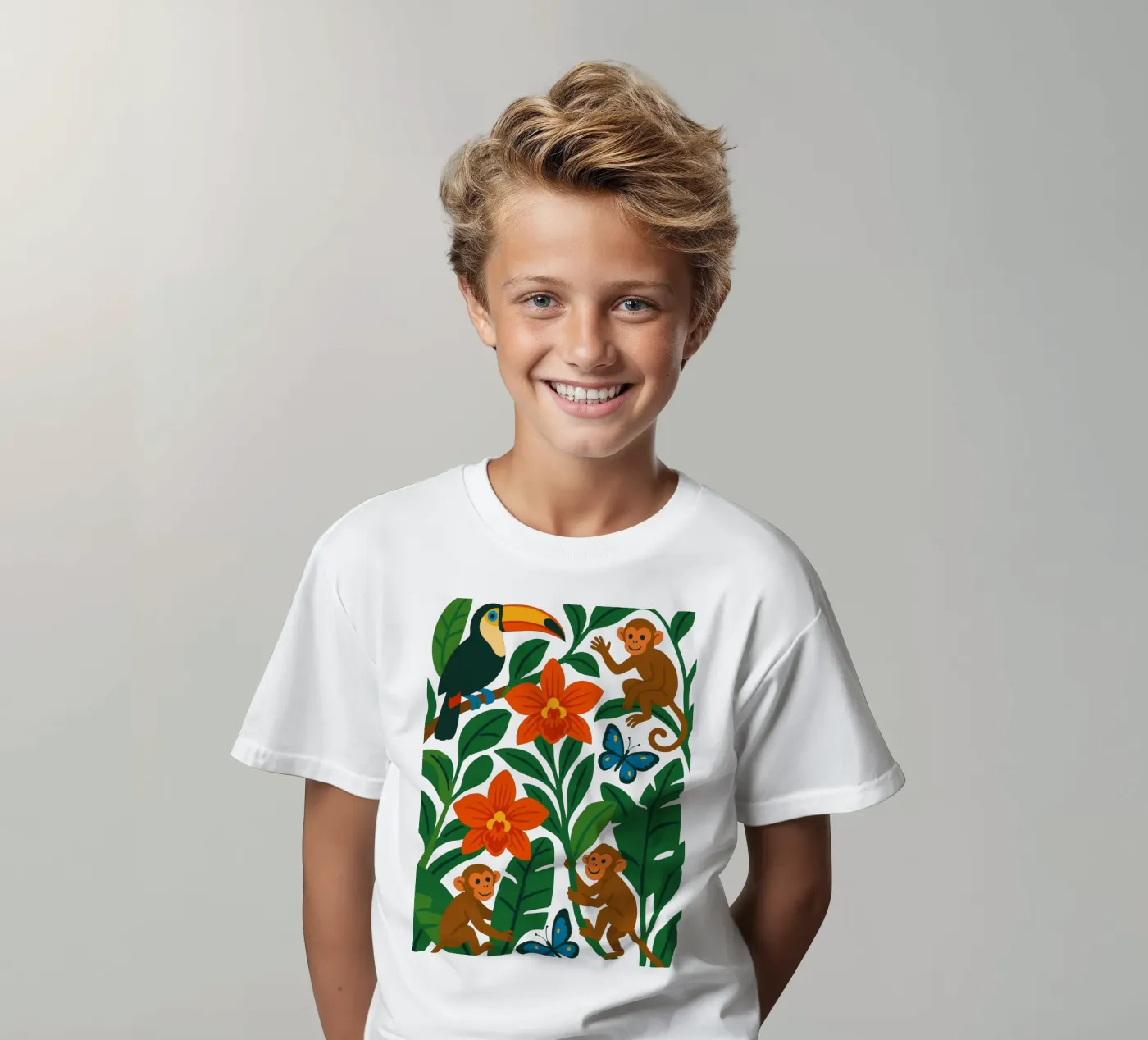 Three Monkeys t-shirt bambini da My Home Private Design
