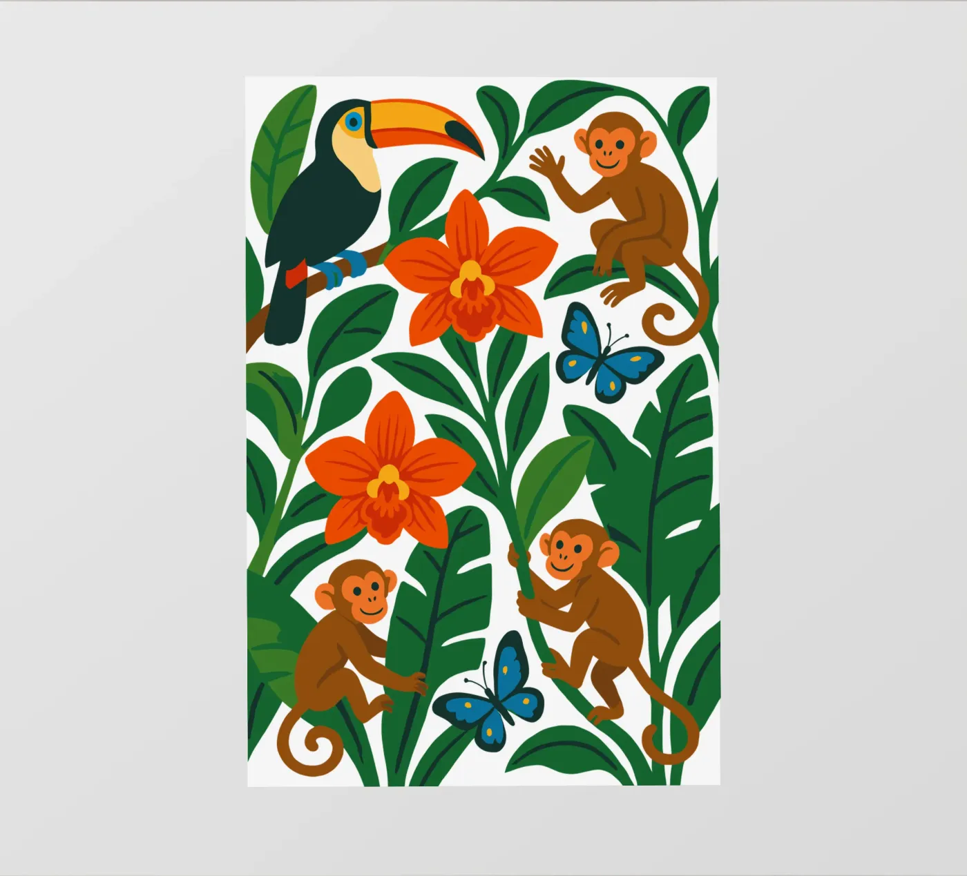 Three Monkeys fotobehang van My Home Private Design