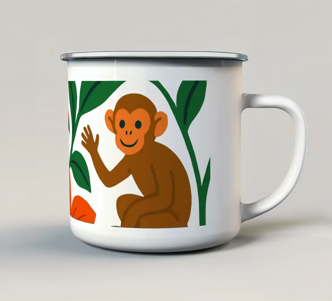 Three Monkeys tazza in smalto da My Home Private Design